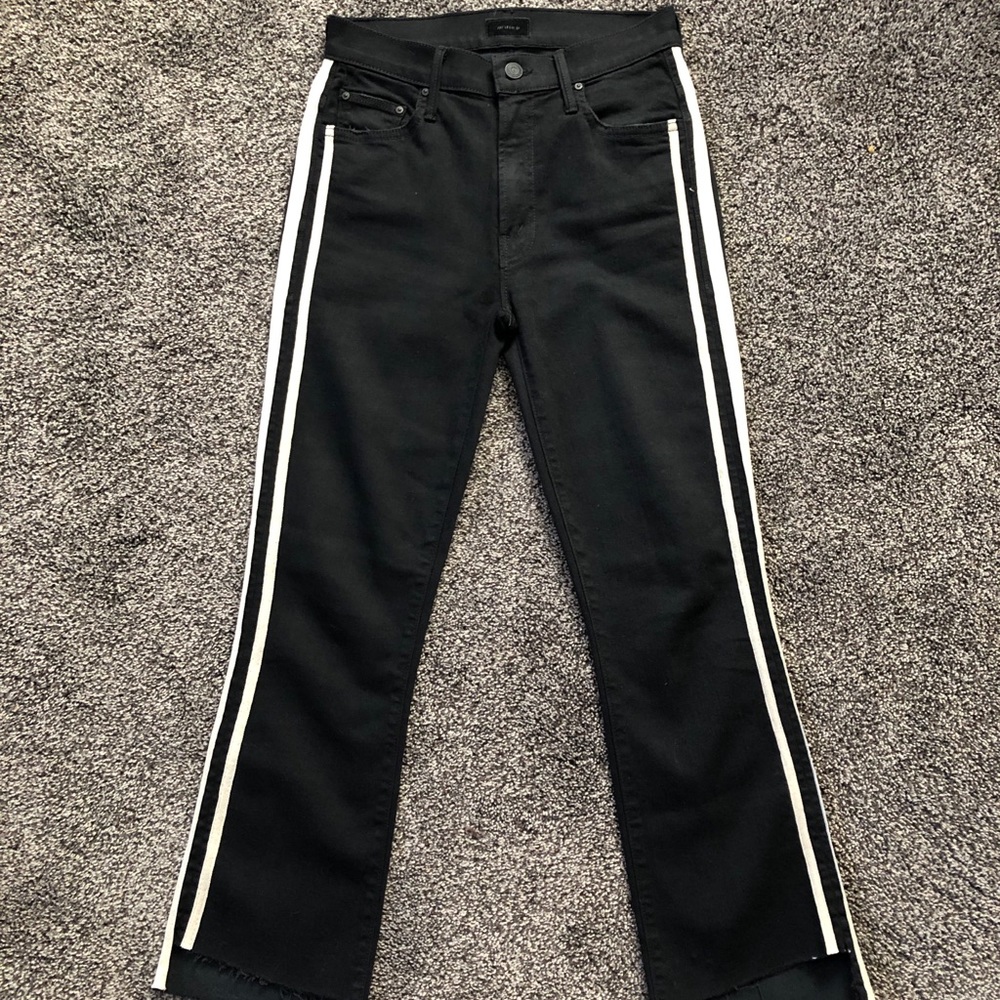 Mother Insider Step Fray Crop Jeans 25